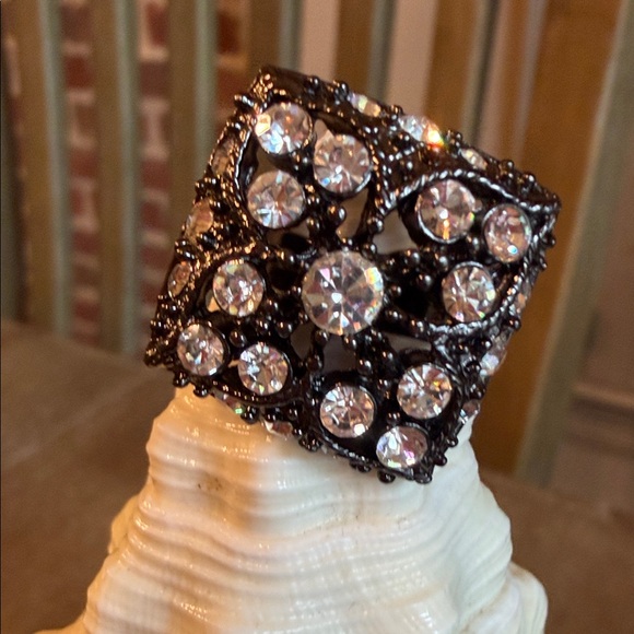 Express Rhinestone Cocktail Ring - Picture 1 of 4